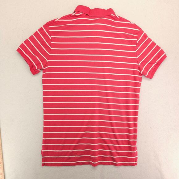 Polo by Ralph Lauren Collared Short Sleeve Polo Shirt Mens Size Medium M Pink - Picture 9 of 9